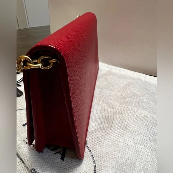 ONE OF A KIND - PRADA Mini Wallet Bag, Fiery Red - Picture 13 of 14